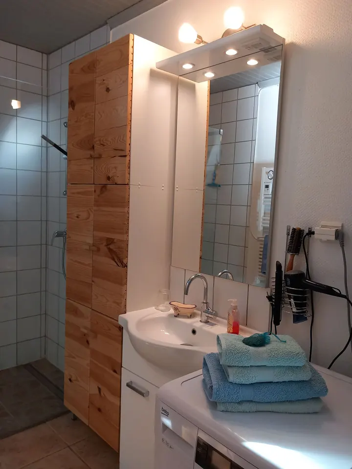 Bathroom with walk-in shower